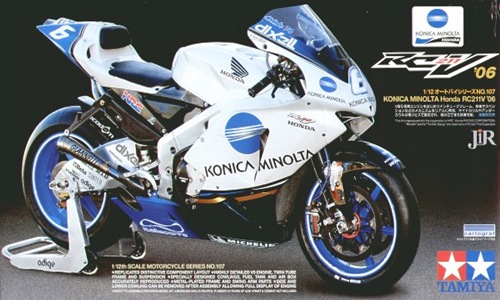 โมเดลมอเตอร์ไซด์ทามิย่า ขนาด 1/12 Tamiya TA14107 Konica Minolta RC211V'06