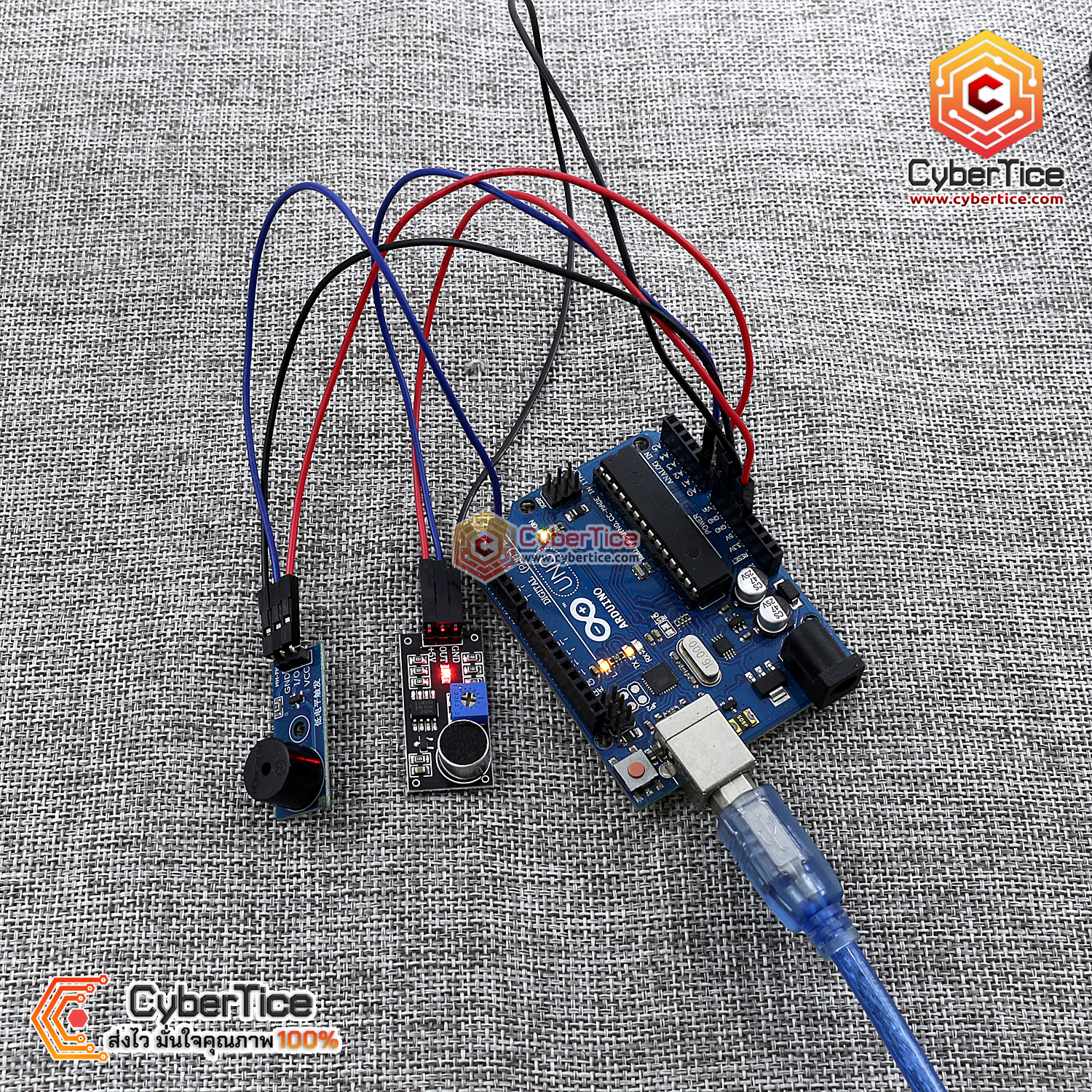 สอนใช้งาน Arduino เซ็นเซอร์ตรวจจับเสียง Sound Sensor Module (Condenser ...