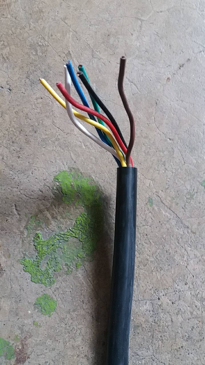 ปลั๊กรถพ่วงตัวผู้ ตัวเมีย 7 ขั้ว สายไฟปลั๊กรถพ่วง