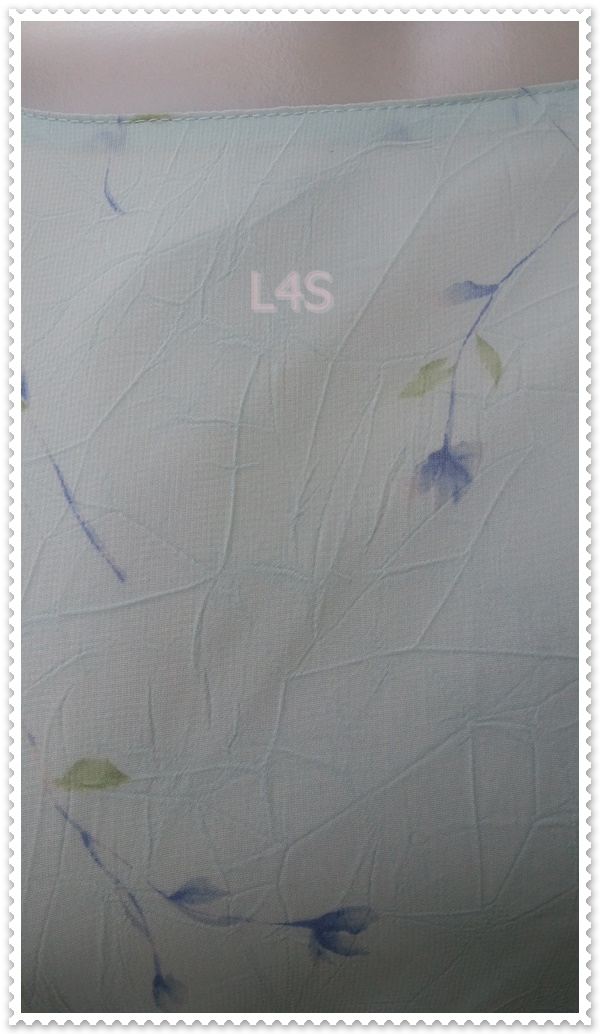 FF02782 เดรสชีฟอง สีฟ้า มือสอง อก 38 นิ้ว