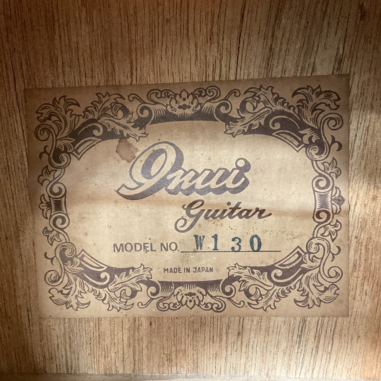 กีต้าร์โปร่ง 9nui : W130