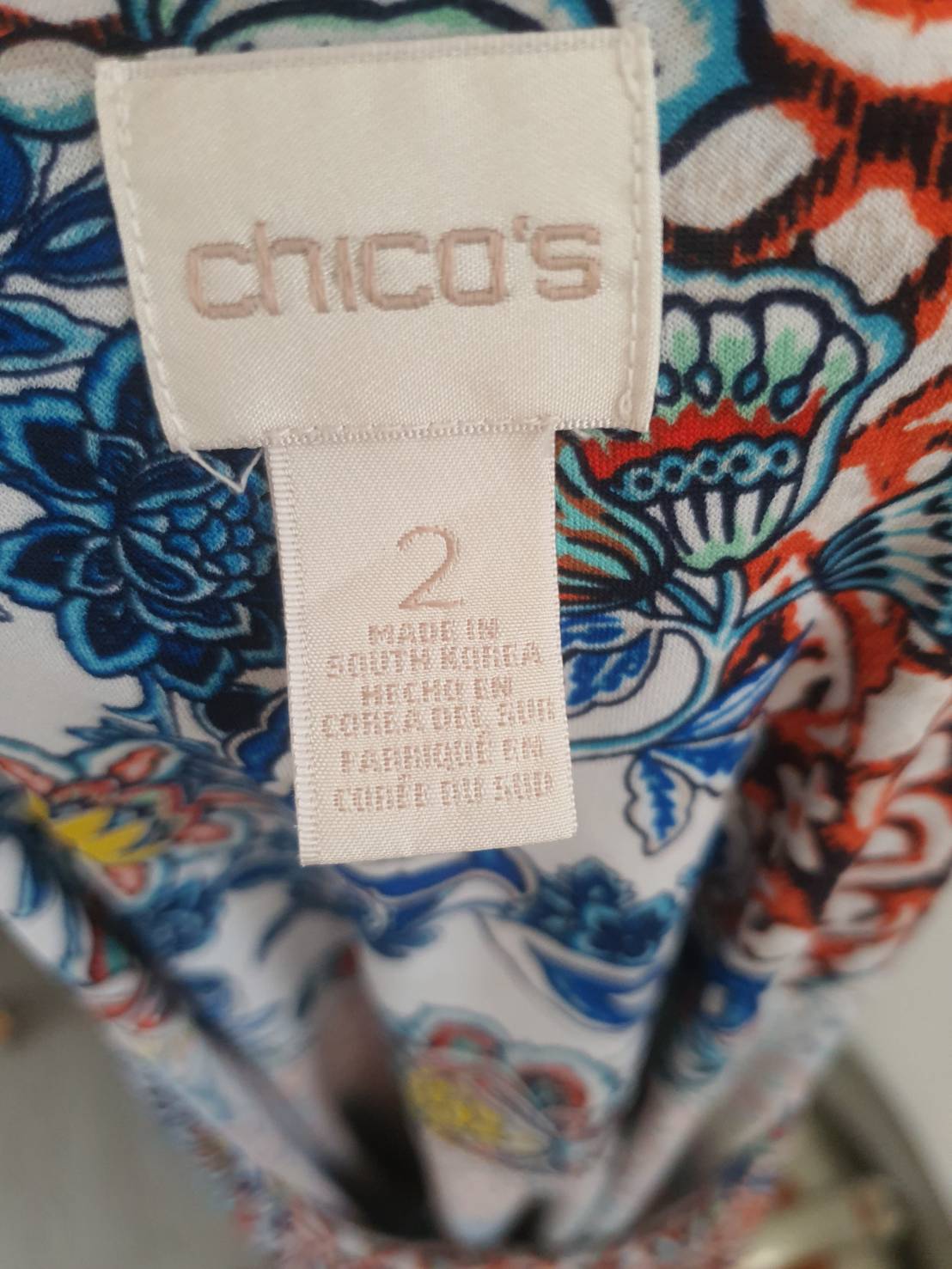 FF05455 เสื้อผ้ามือสอง ลวดลายสวย แบรนด์ Chico's