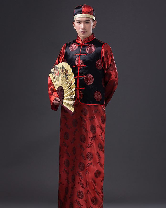 เสื้อผ้าชายสมัยราชวงศ์ชิง 男式长衫地主装管家服装 Qing Dynasty Men's Costume