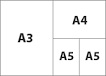 ภาพขนาดโดยสัมพัทของๅA3-A5
