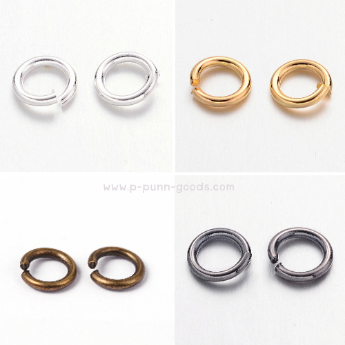 ห่วงกลม 6 มม. (90 ชิ้น/ 10g) - งานโลหะชุบสี