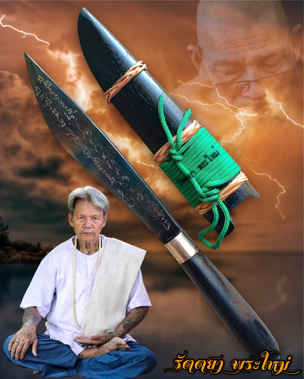 คุรุศาสตรา มหาปราบ สุขศิลา(มีดหมอ) อาจารย์ทองสุข แสงสุรินทร์ ขนาด7นิ้ว
