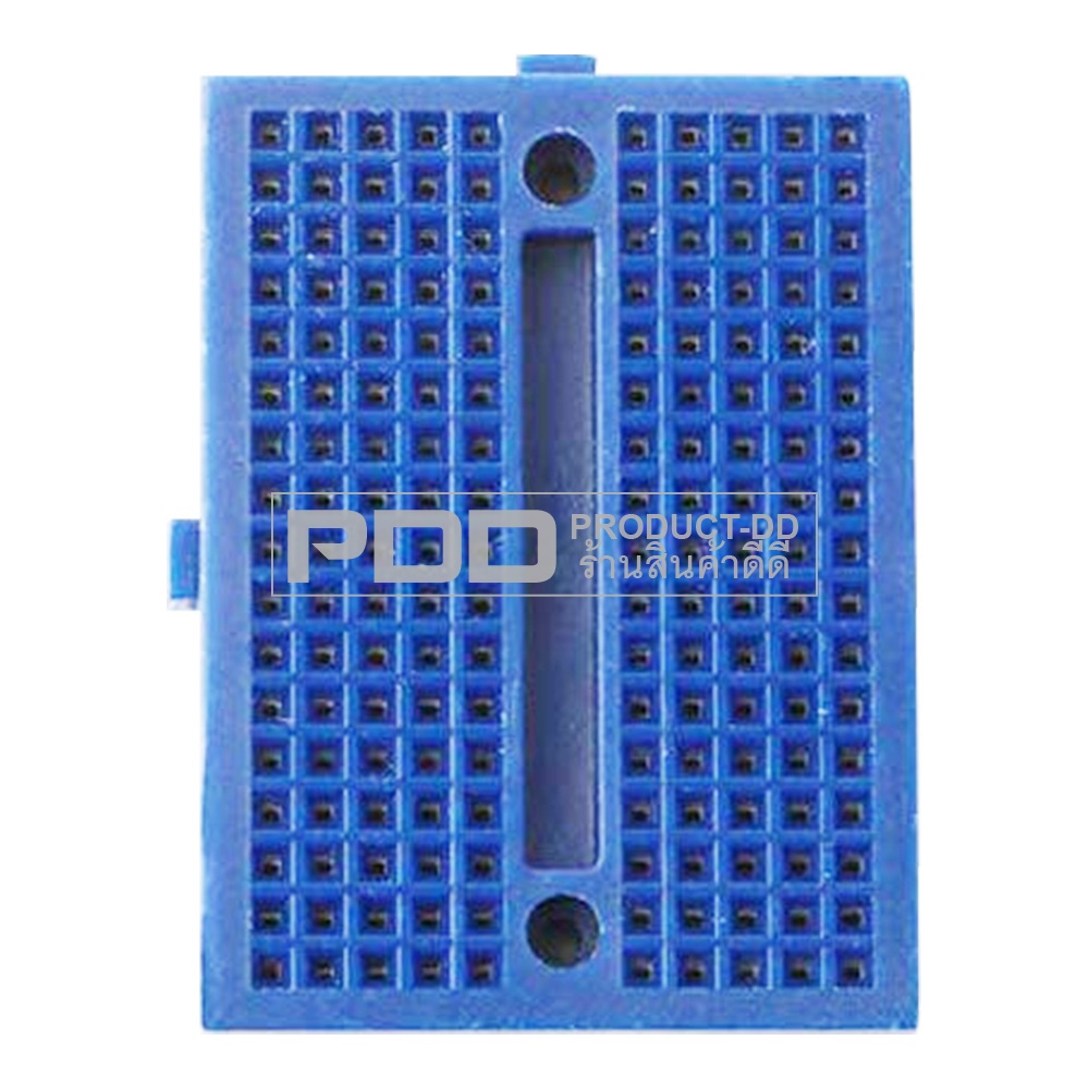 โปรโต้บอร์ด เบรดบอร์ด ขนาดเล็ก 170 ช่อง สีน้ำเงิน สำหรับทดลองวงจรอิเล็กทรอนิกส์