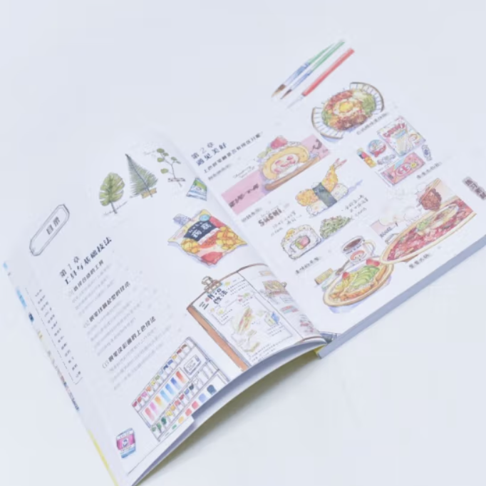 (พร้อมส่ง) หนังสือวาดภาพระบายสีด้วยหมึกและสีน้ำ