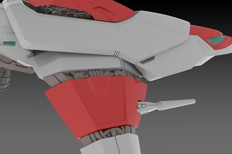 Darius 1/144 SILVER HAWK 3F-1B SPACE FIGHTER Plastic Model(Pre-order)