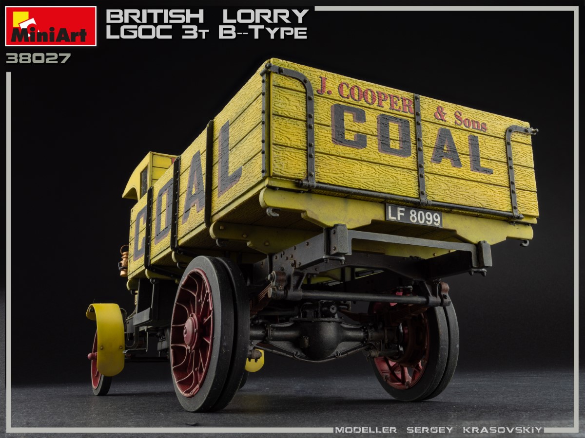 โมเดลรถบรรทุก MiniArt ขนาด 1/35 MI38027 British Lorry 3T LGOC B-Type