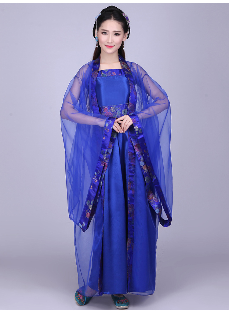 ชุดสตรีสมัยราชวงศ์ถัง (ชุดกระโปรง+เสื้อคลุม) 唐装汉服古装 Tang Dynasty Women's Costumes
