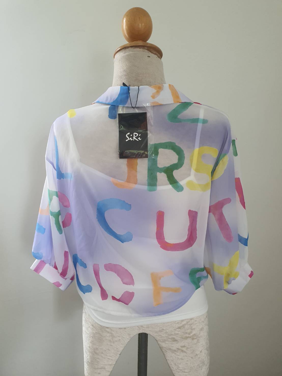 FF05458 เสื้อแฟชั่นชีฟอง ของใหม่ อก free 38 นิ้ว