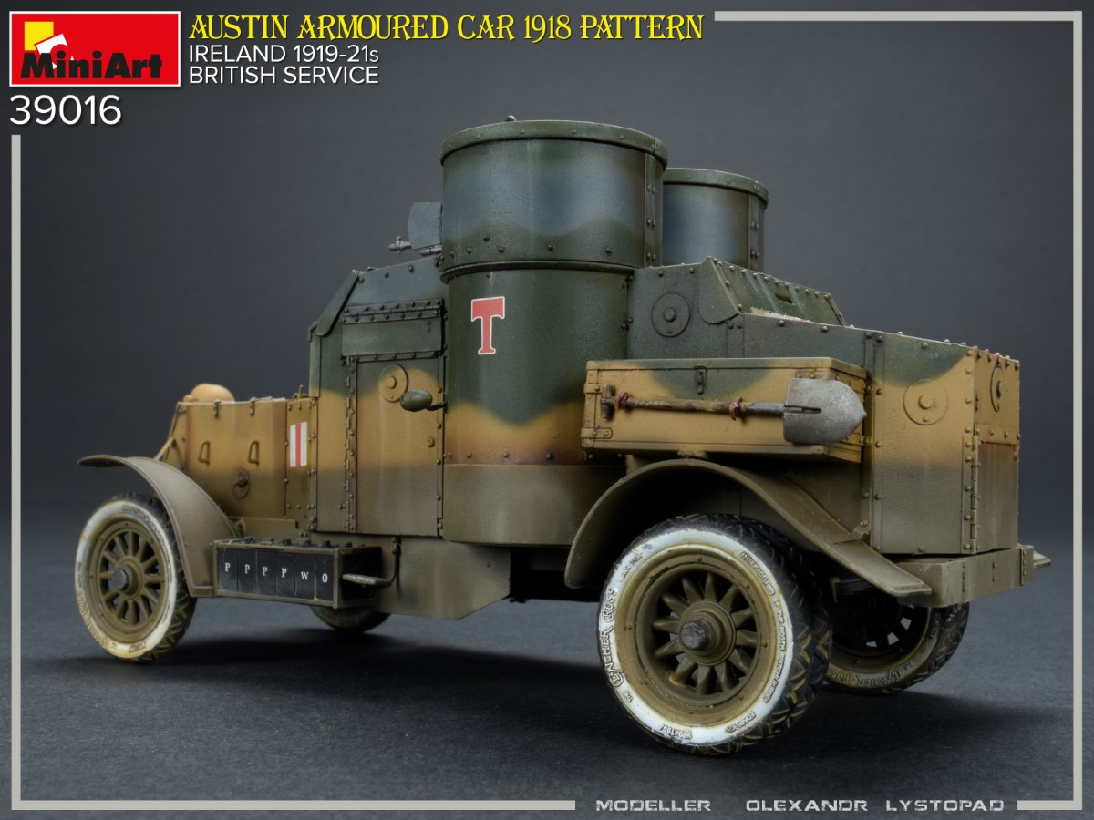 โมเดลรถหุ้มเกราะ MiniArt ขนาด 1/35 MI39016 AUSTIN ARMOURED CAR 1918 PATTERN. IRELAND 1919-21. BRITISH SERVICE. INTERIOR KIT