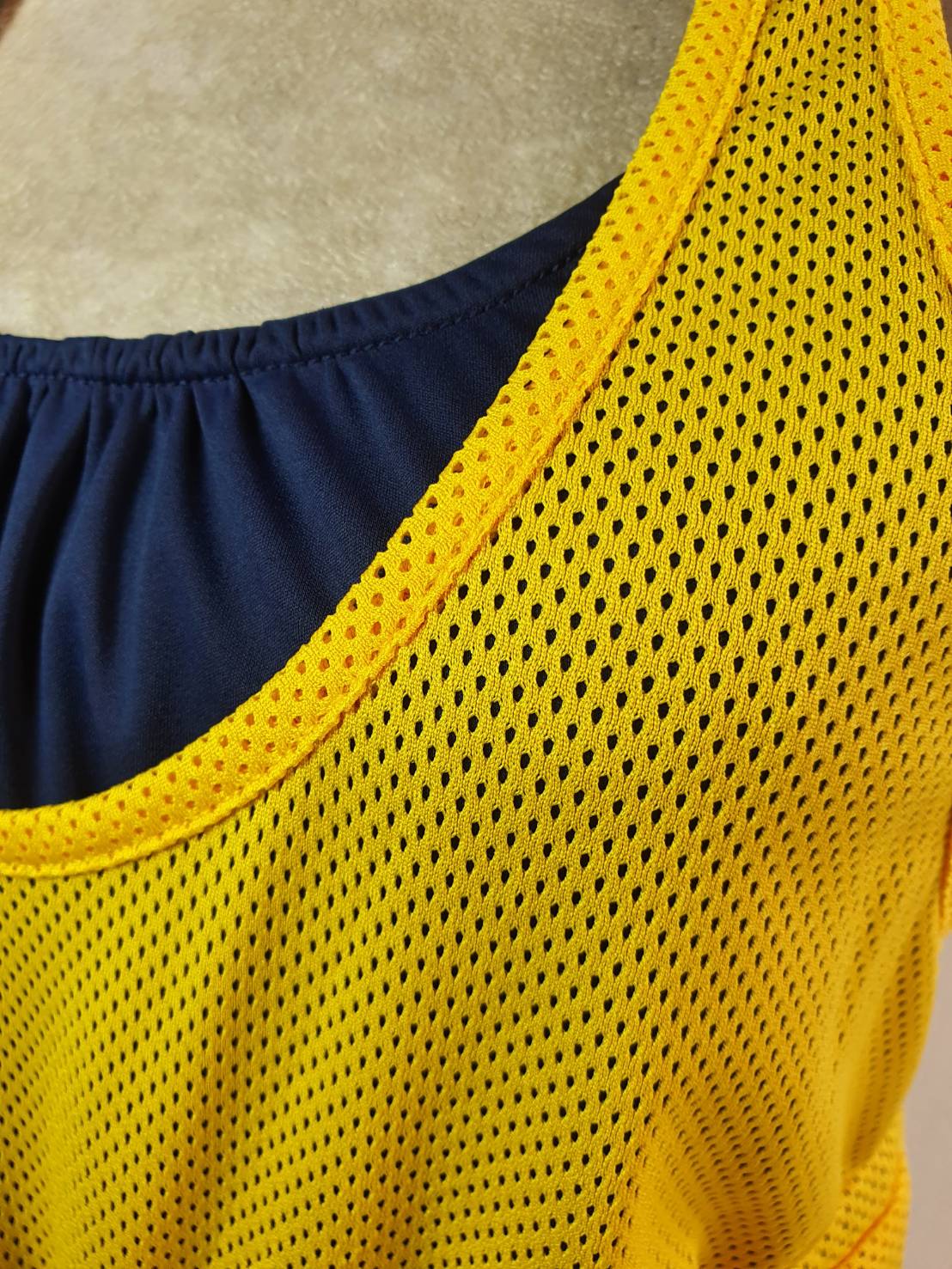 FF03911 เสื้อกีฬา สีเหลือง แบรนด์ adidas อก 32-36 นิ้ว