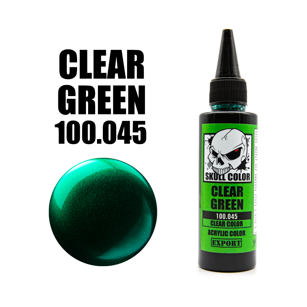 สี Skull Color Clear SK100.045 Clear Green 60ml
