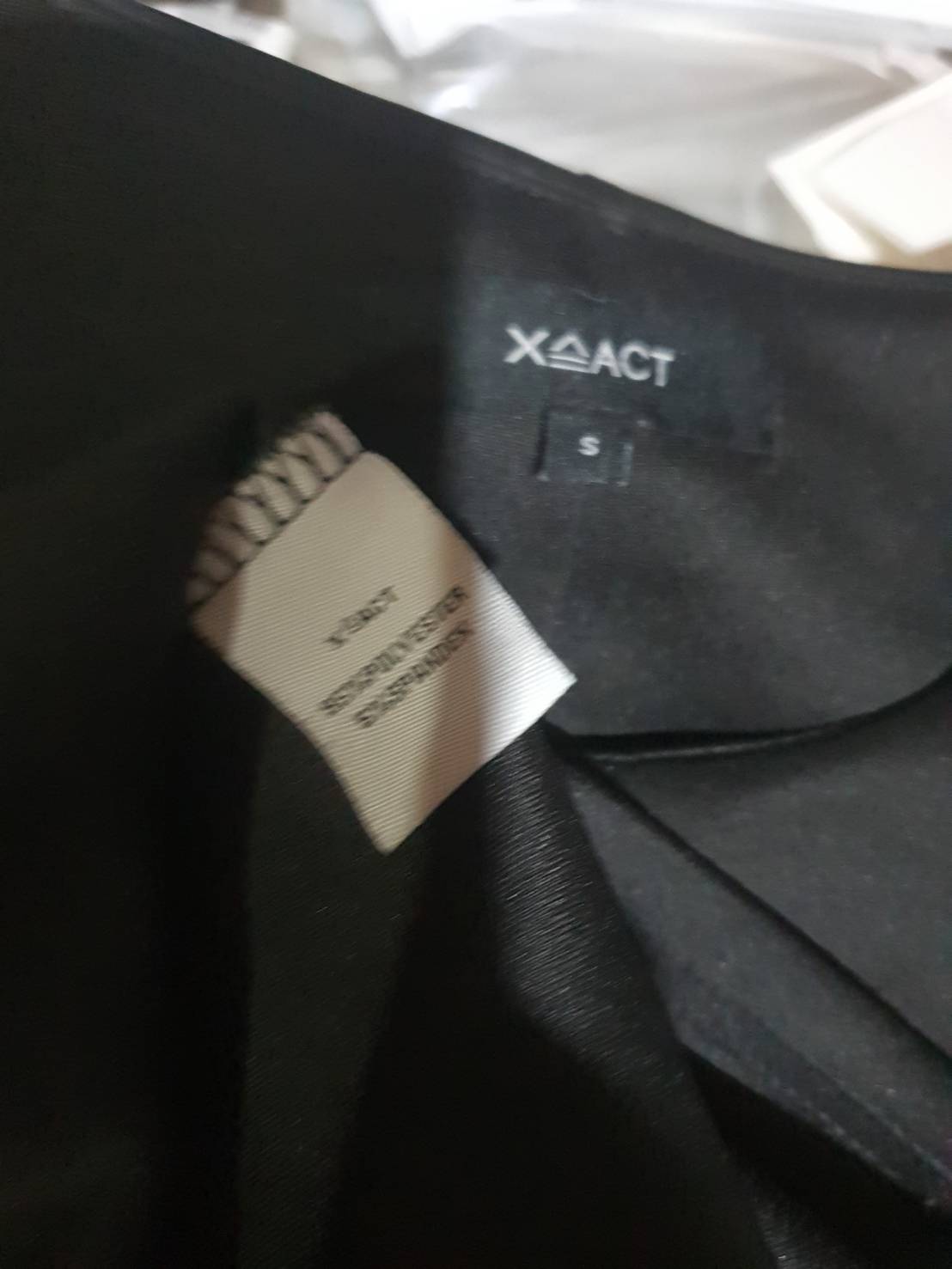 FF06547 เดรสสีดำ มือสอง แบรนด์ X=ACT เอว 32-33 นิ้ว