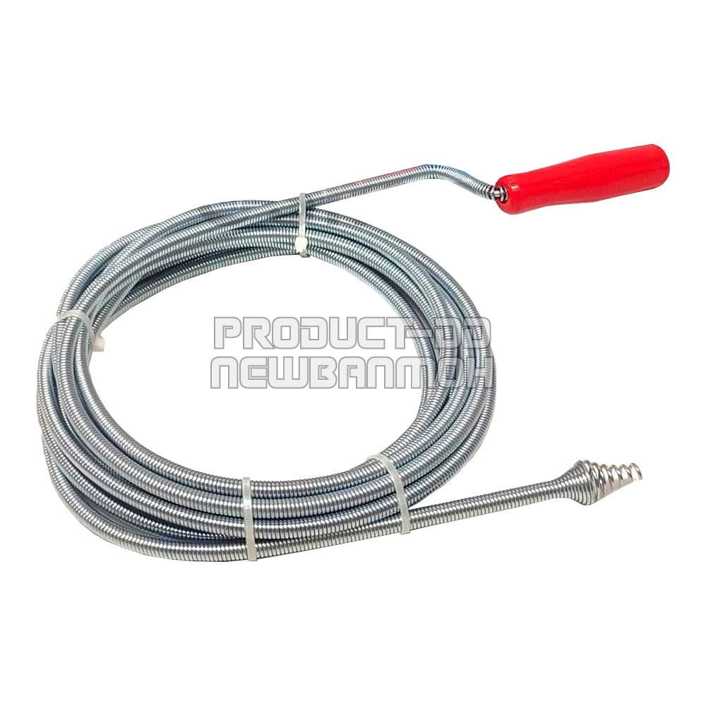 (มือสอง) งูเหล็กทะลวงท่อ ช่วยแก้ไขปัญหาท่อตัน ขนาด 9 มม. ยาว 5 ม. สถาพเหมือนใหม่ ใช้งานได้ปกติ