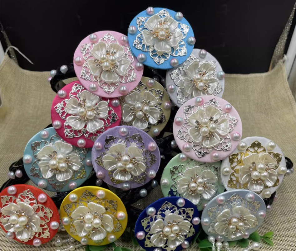 ที่คาดผมเกาหลีฮันบก 한복 공연 머리 장식 액세서리 머리띠 Korean Hanbok Performance Headdress Accessory Headband