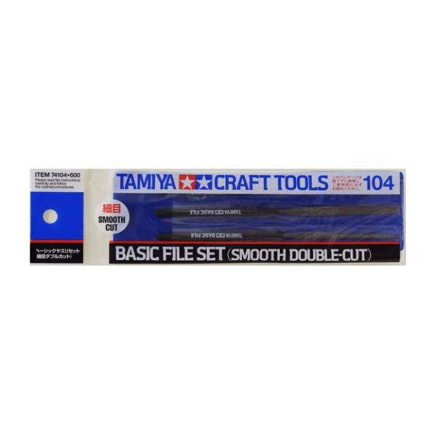 TA74104 Tamiya Basic File Set Smooth Double Cut ชุดตะไบละเอียด ทามิย่า