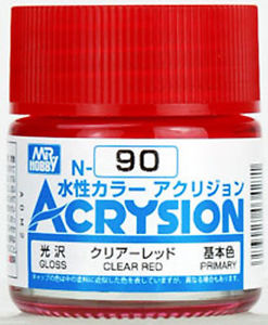 สีสูตรน้ำ Acrysion N90 Clear Red