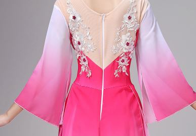 ชุดฟ้อนรำสตรีจีน 古典舞演出服女飘逸伞舞服装 Chinese Women Dancing Costume