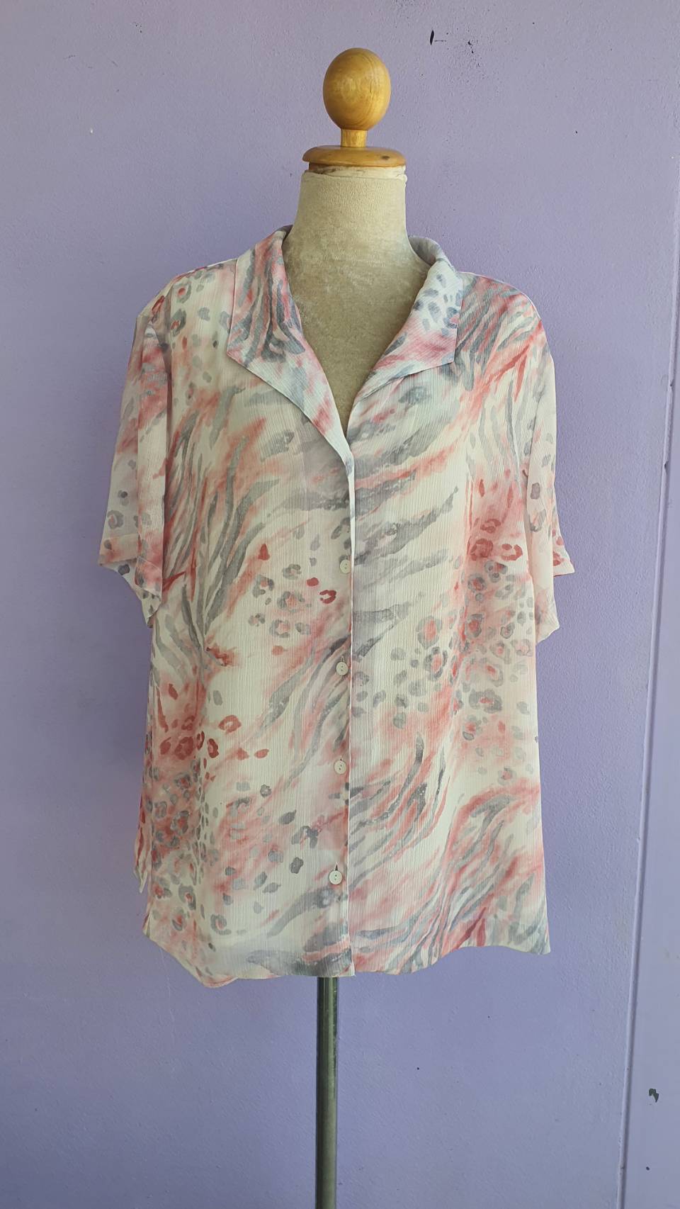 FF02913 เสื้อผ้ามือสอง ชีฟอง แบรนด์ alfred dunner อก free-51 นิ้ว