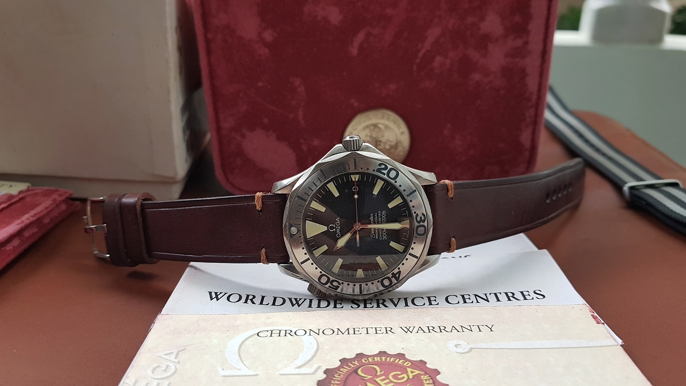 Omega Seamaster Pro 300m เข็มดาบ ตัวเรือน ทำจาก Titanium ขนาดKing Size 41mm ไม่รวมเม็ดมะยม