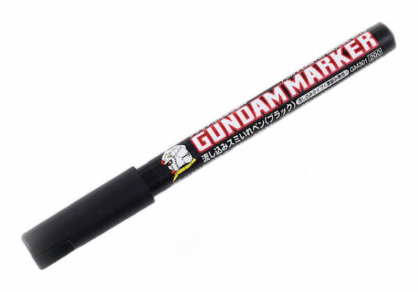ปากกาตัดเส้นกันดั้มสีดำ GM301 Gundam Marker Black ชนิดไหลได้