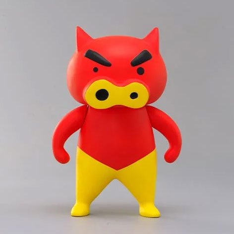 Crayon Shin-chan Soft Vinyl Collection TON-MEN Red Buta Aka Buriburi(Pre-order)