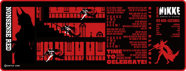 "Goddess of Victory: Nikke" Desk Mat Nonsense Red(Provisional Pre-order)