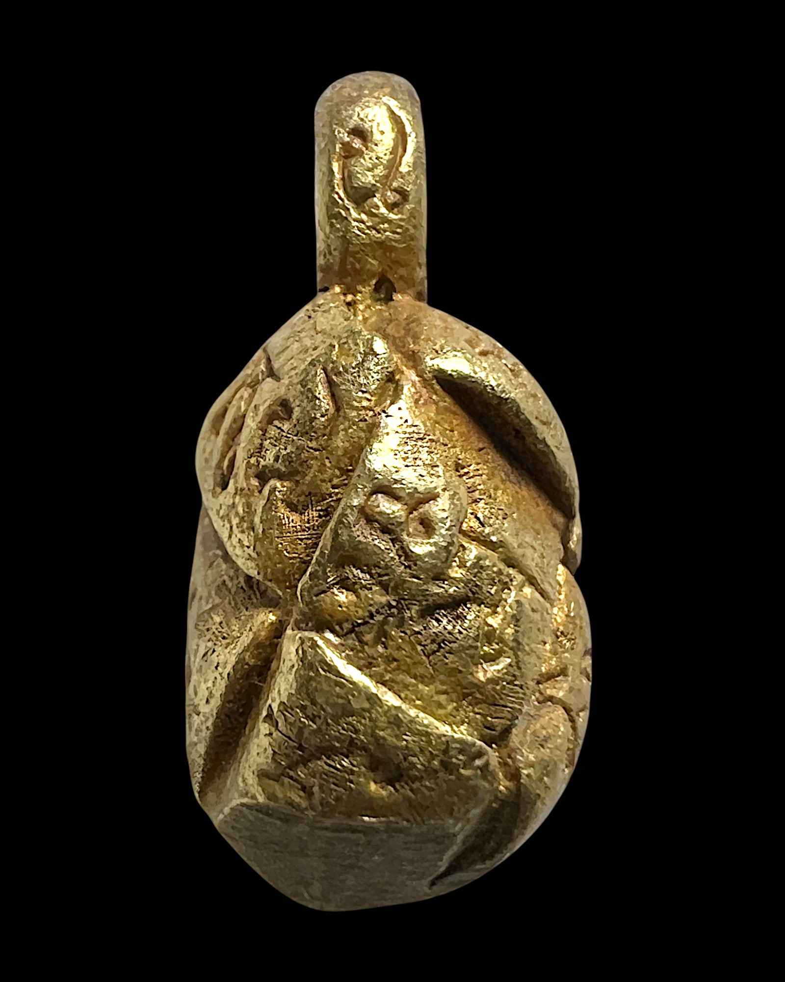 ลูกตรุดมหายันต์เขาอ้อ (ทองเหลือง) Mahar Yant Khao Aor Tarud Ball. (Brass) SKU-01872