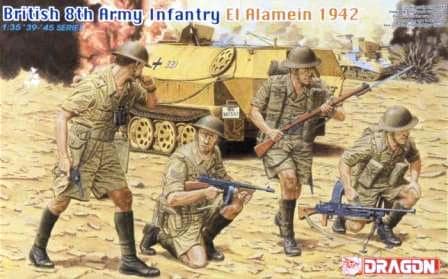 โมเดลฟิกเกอร์ Dragon Models 1/35 DGM6390 British 8th Army Infantry