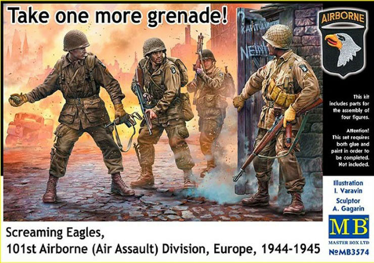 โมเดลฟิกเกอร์ Master Box ขนาด 1/35 MB3574 Screaming Eagles, 101st Airborne (Air Assault) Division Europe