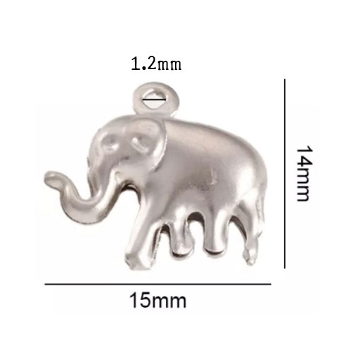 จี้ช้าง 14x15 มม.จี้สแตนเลส (Stainless Steel)