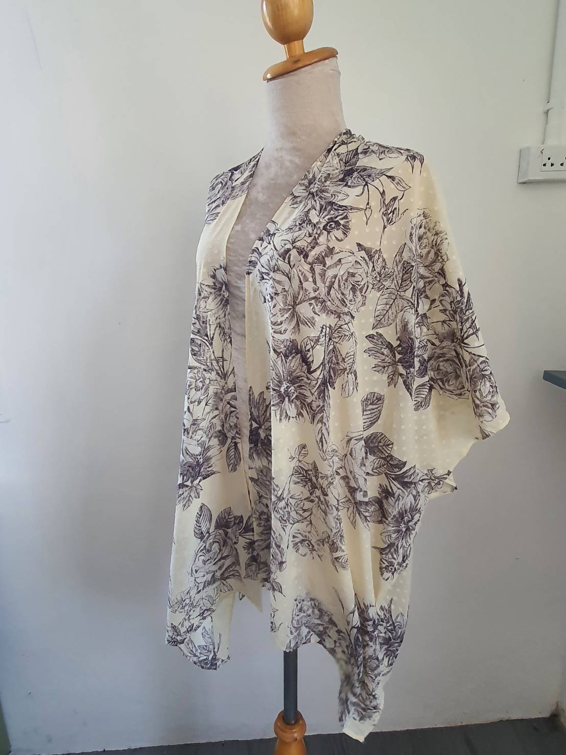 FF05586 เสื้อคลุม มือสอง ชีฟอง แบรนด์ maurices one size