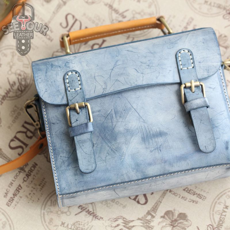 BR-6047 กระเป๋าสะพายข้าง Briddle Leather