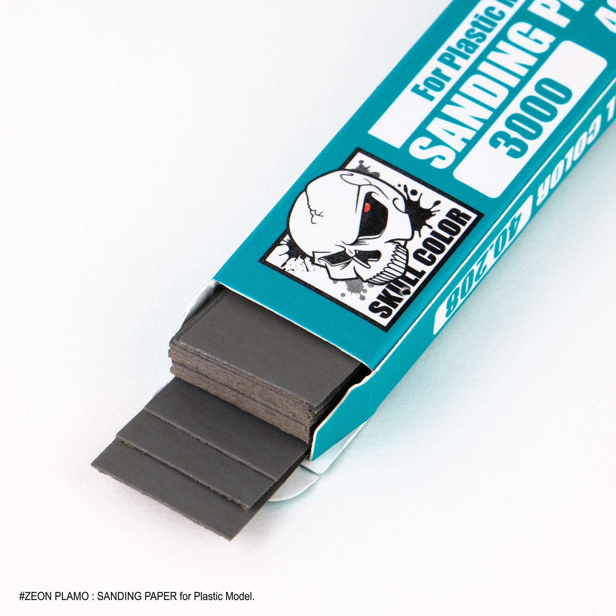 SK40.208 กระดาษทรายเบอร์ 3000 สีเขียวฟ้า Skull Color Sanding Paper (40แผ่น)