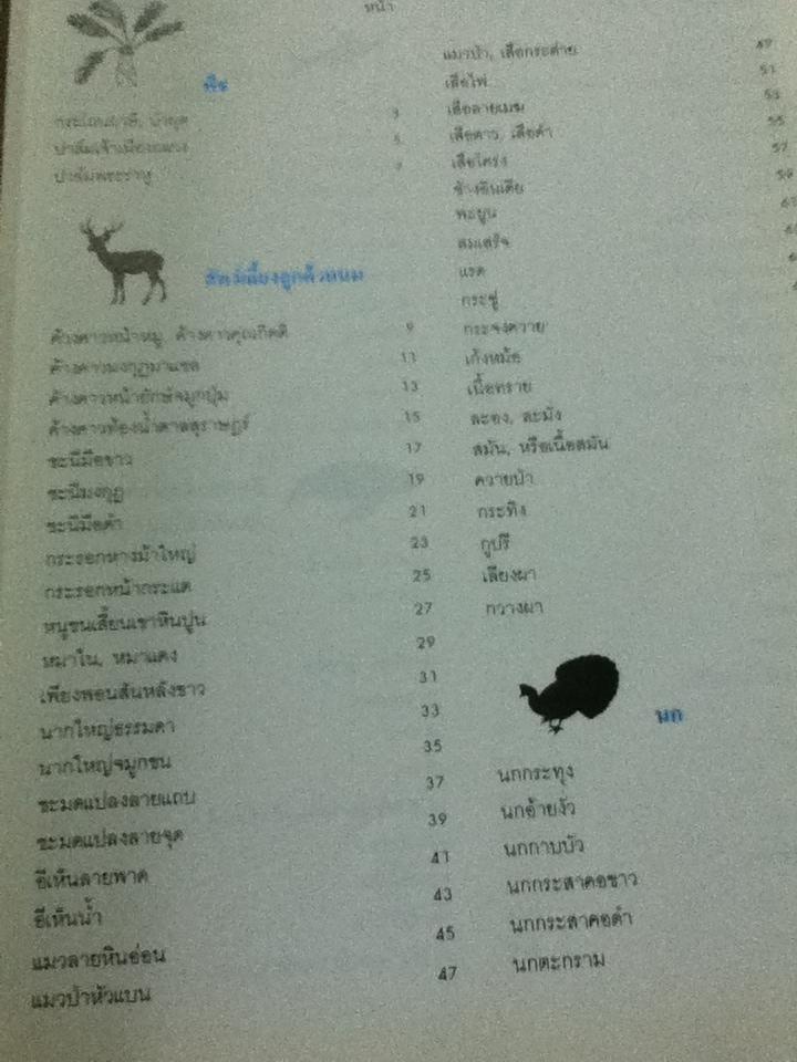 พืชและสัตว์ที่ใกล้จะสูญพันธ์ุในประเทศไทย