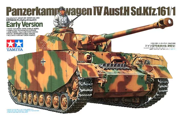 โมเดลรถถังทามิย่า ขนาด 1/35 Tamiya TA35209 Panzerkampfwagen IV Ausf.H