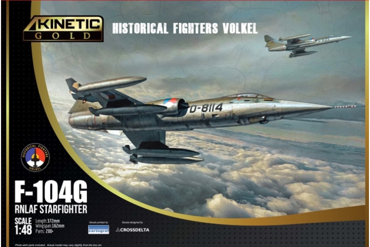 โมเดลเครื่องบินรบ Kinetic Model 1/48 KI-K48090 NETHERLAND F-104G F-104G RNLAF Starfighter Historical Fighters Volkel