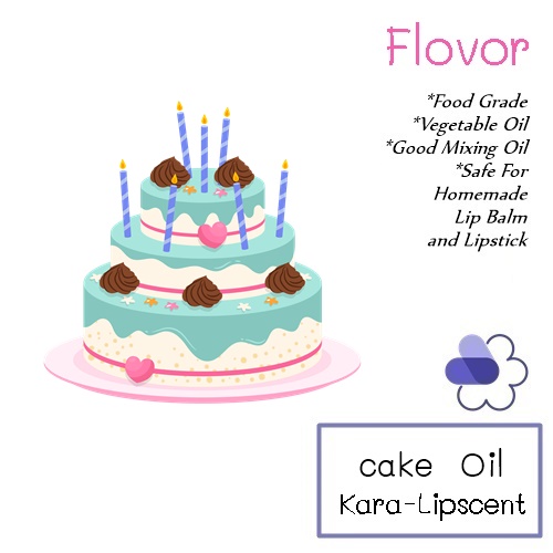 Kara-Lipscent cake Oil กลิ่นเค้ก Strong Sweet Creamy กลิ่นหอมเซ็กซี่ และโรแมนติก ละลายในน้ำมัน COA
