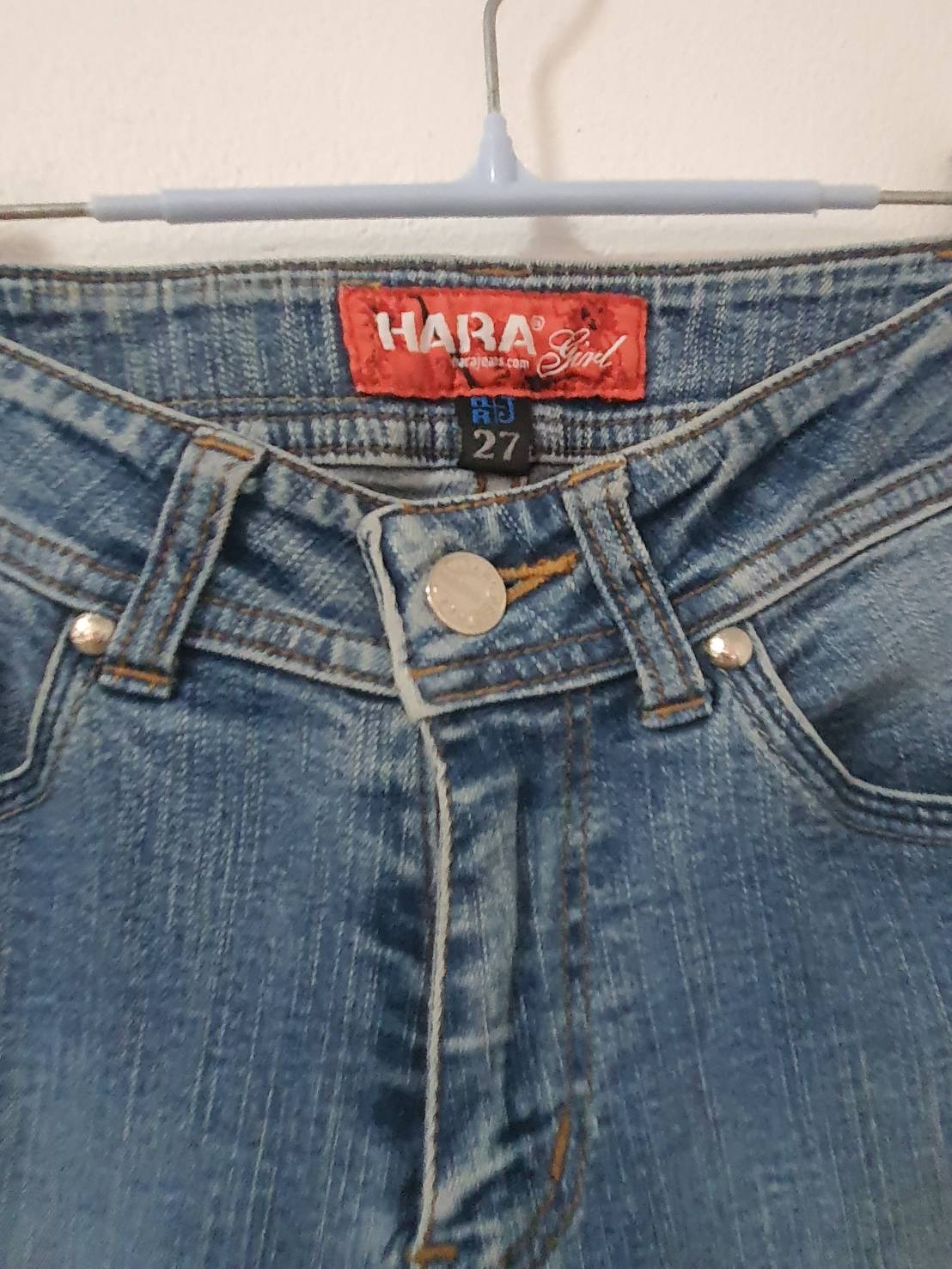 FF06276 กางเกงยีนส์มือสอง ฟอกนิ่ม แบรนด์ HARA เอว 24-26 นิ้ว
