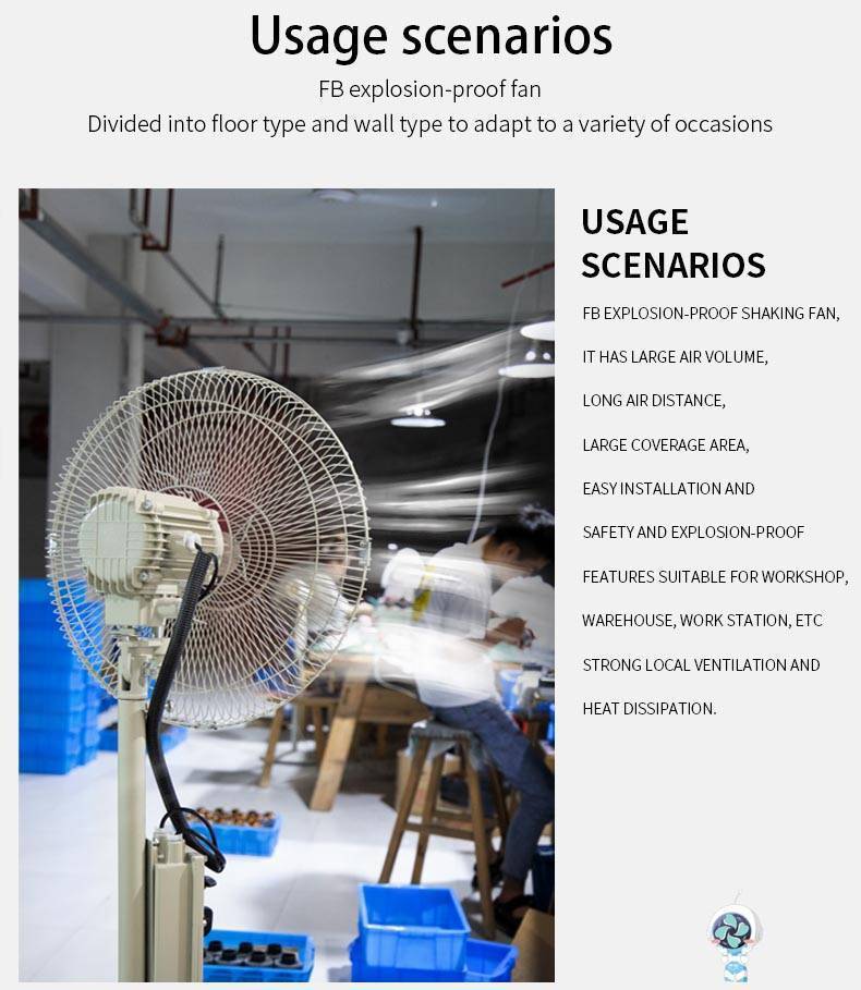 พัดลมฟาร์ม explosion proof พัดลมกันระเบิด พัดลมระบายอากาศ โรงงาน ท่อลม ยืดหยุ่น พร้อมสายดินป้องกันระเบิด