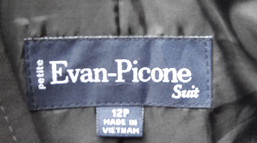 FF05403 เสื้อสูทมือสอง สีดำ Evan Picone อก 38 นิ้ว