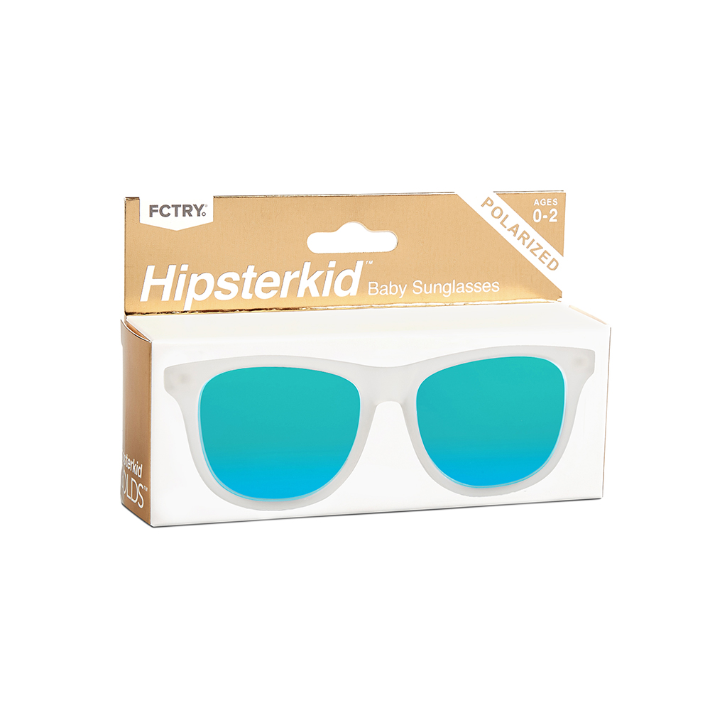 Hipsterkid Frost Sunglasses Age 0-2 แว่นกันแดดเด็กสีFrost (Logo-Hipsterkid)