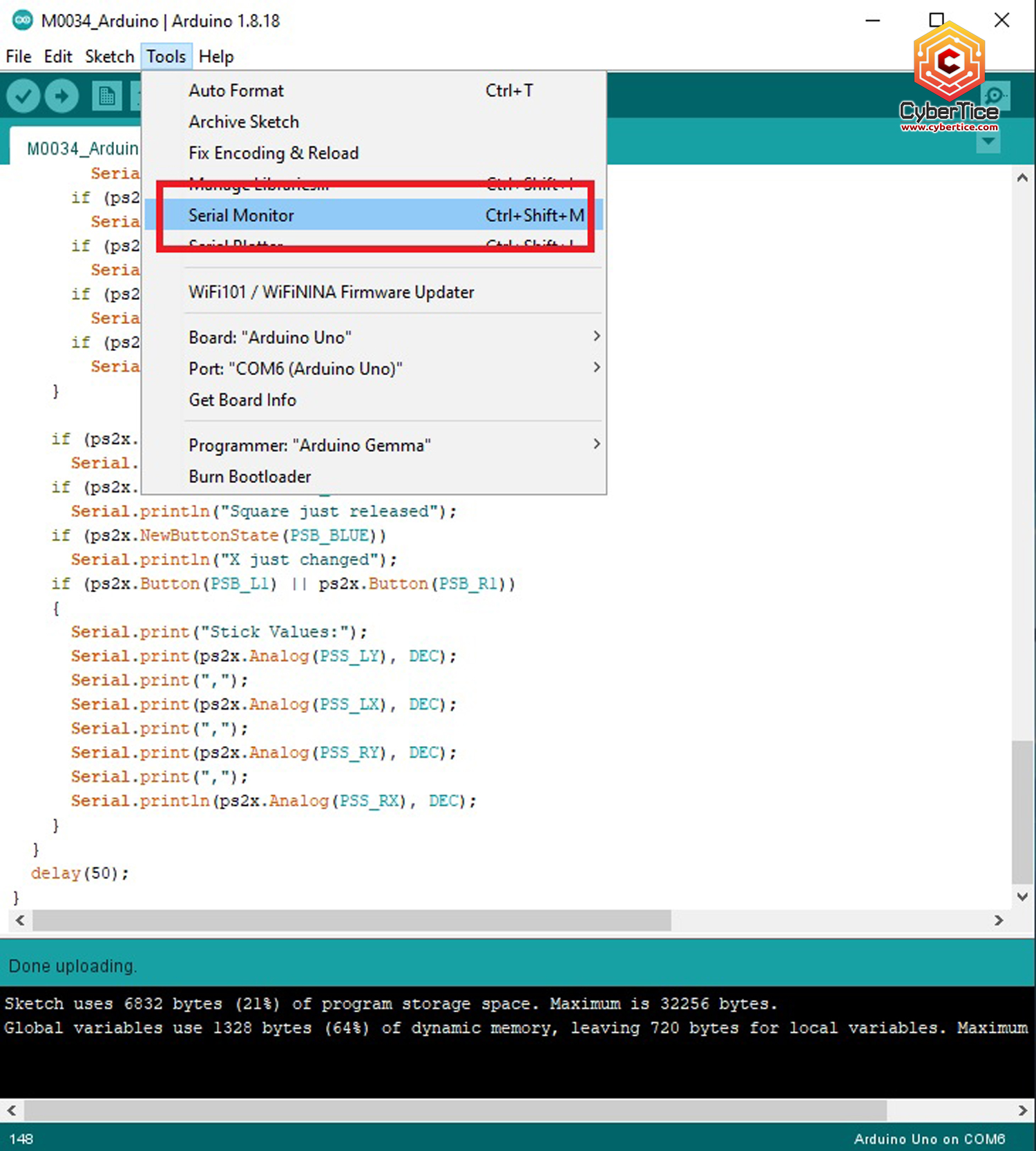 สอนใช้งาน Arduino JoyStick playstation PS2 wireless for Arduino แบบไร้ ...