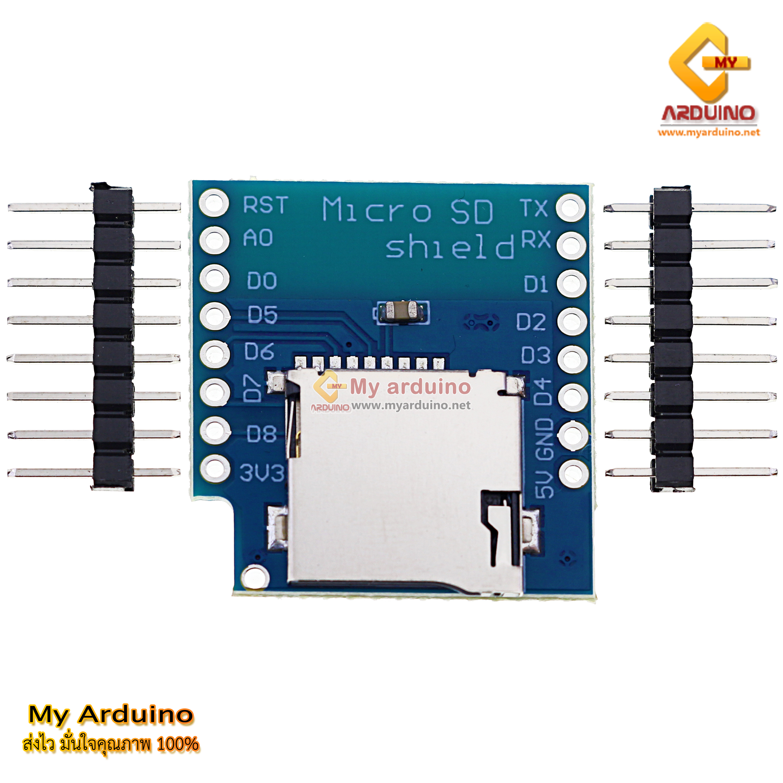 D1 Shield MICRO SD TF CARD Module For D1 mini SD Card - ขาย Arduino ...