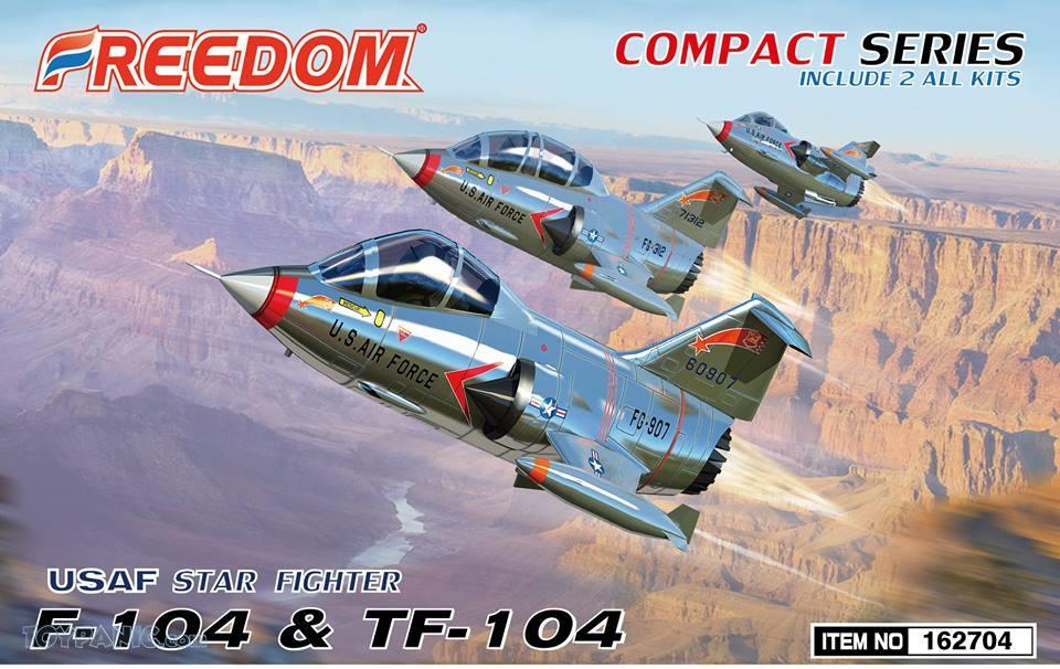 (Preorder) Freedom Model Kit Eggs Plane FDM162704 F104 & TF104 USAF (Compact Series) โมเดลเครื่องบินไข่