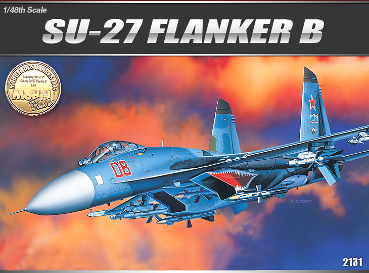 โมเดลเครื่องบินจำลอง Academy ขนาด 1/48 AC12270 SU-27 FLANKER B
