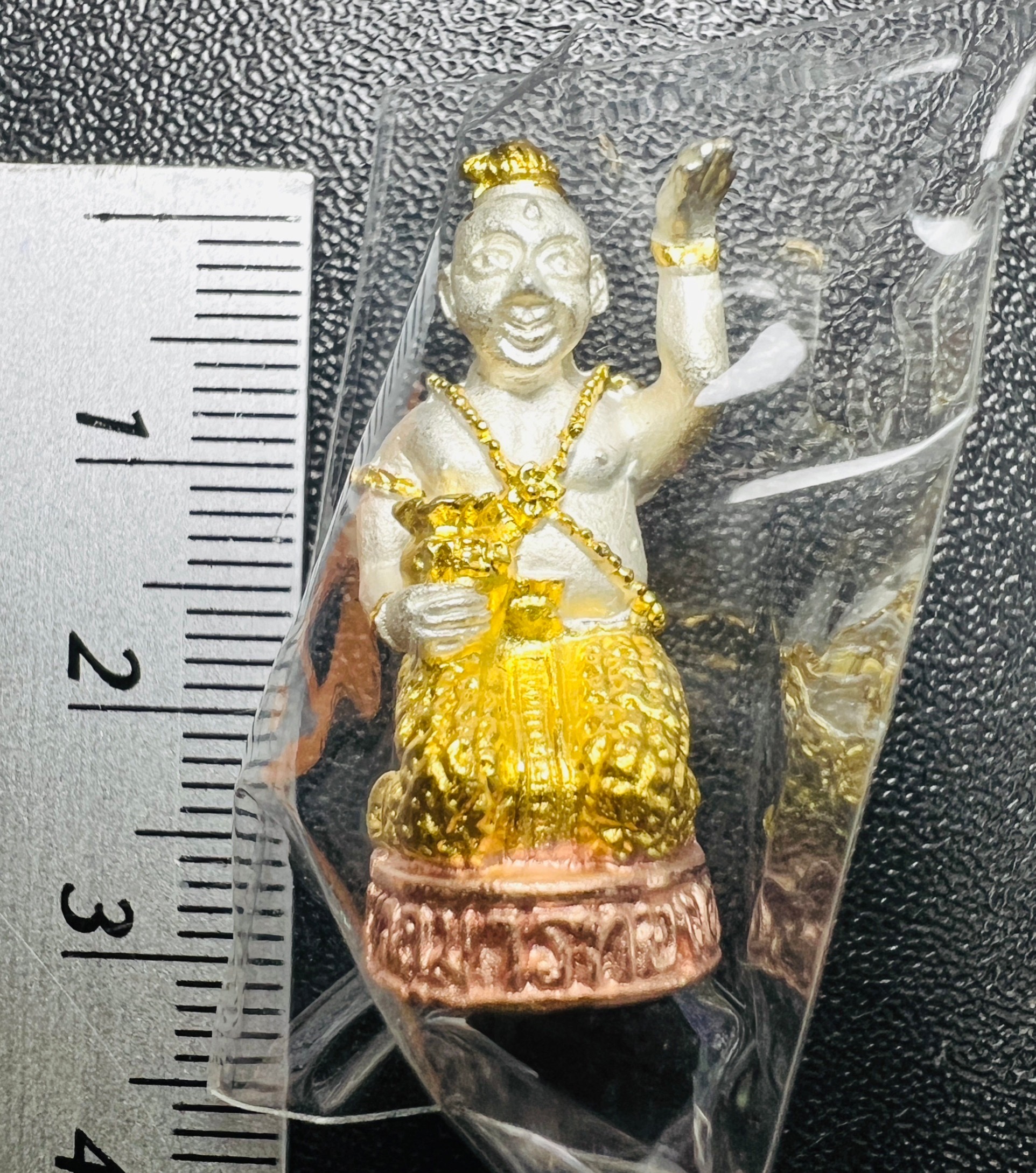 กุมารทองกวักทรัพย์ จุกเดียว (สามกษัตริย์) One-Tuft Kumarnthong Beckoning Wealth (3K) SKU-01822